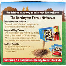 Load image into Gallery viewer, CARRINGTON FARMS: Organic Milled Flax Seeds Pack of 12, 5.08 oz
