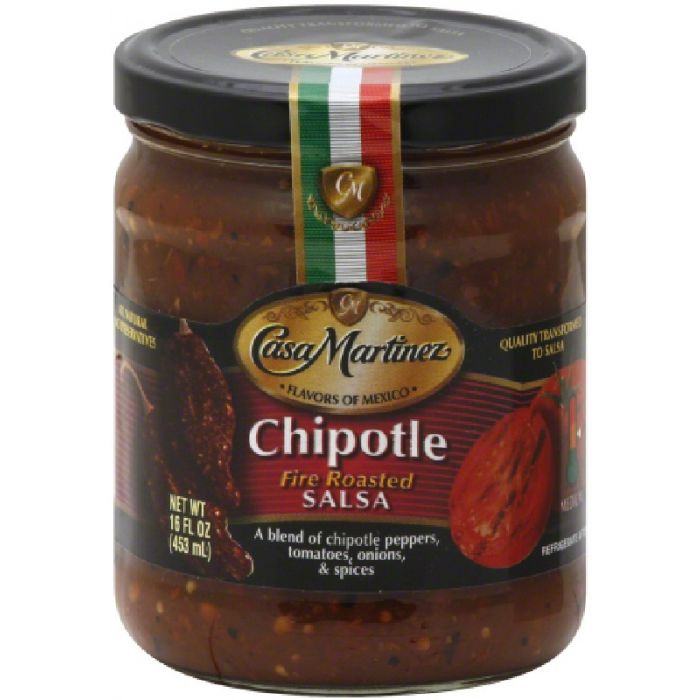 CASA MARTINEZ: Chipotle Fire Roasted Salsa, 16 oz