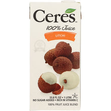 Load image into Gallery viewer, CERES: Litchi Juice, 33.8 fo
