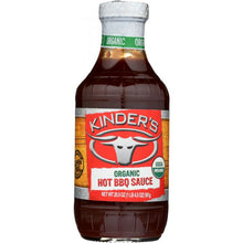 Load image into Gallery viewer, KINDERS: Organic Hot BBQ Sauce, 20.5 oz
