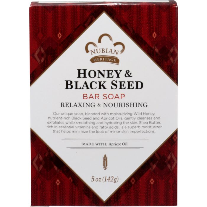 NUBIAN HERITAGE: Honey & Black Seed Soap, 5 oz