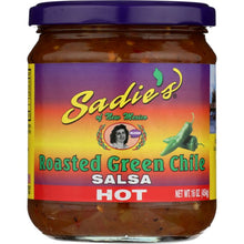 Load image into Gallery viewer, SADIE: Salsa Hot Roasted Green Chile, 16 oz
