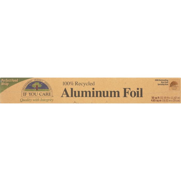 IF YOU CARE: 100% Recycled Aluminum Foil 50 sq ft, 1 ea