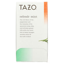 Load image into Gallery viewer, TAZO: Herbal Tea Refresh Mint Caffeine-Free 20 Tea Bags, 0.8 oz
