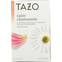 Load image into Gallery viewer, TAZO: Herbal Tea Calm Chamomile Caffeine-Free 20 Tea Bags, 0.91 oz
