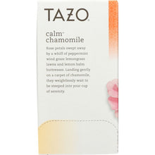 Load image into Gallery viewer, TAZO: Herbal Tea Calm Chamomile Caffeine-Free 20 Tea Bags, 0.91 oz
