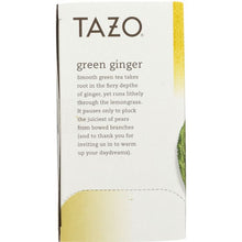 Load image into Gallery viewer, TAZO: Tea Green Ginger, 1.5 oz
