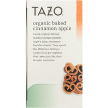 Load image into Gallery viewer, TAZO: Organic Baked Cinnamon Apple Herbal Tea, 1.76 oz
