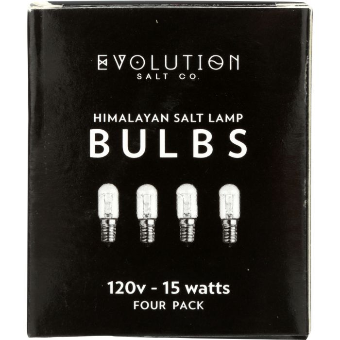 EVOLUTION SALT: Himalayan Salt Lamp Bulbs 15 Watts, 4 pack