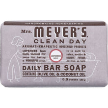 Load image into Gallery viewer, MRS MEYERS CLEAN DAY: Daily Bar Soap Lavender Scent, 5.3 oz
