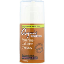 Load image into Gallery viewer, ORGANIC EXCELLENCE: Feminine Balance Therapy Progesterone Cream, 3 oz
