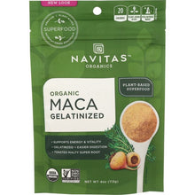 Load image into Gallery viewer, NAVITAS: Maca Powder Gelatinized Organic, 4 oz
