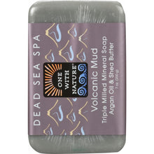 Load image into Gallery viewer, ONE WITH NATURE: Volcanic Mud Triple Milled Mineral Bar Soap Argan Oil &amp; Shea Butter, 7 oz
