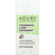 Load image into Gallery viewer, ACURE: Deodorant Cedarwood Mint, 2.25 oz

