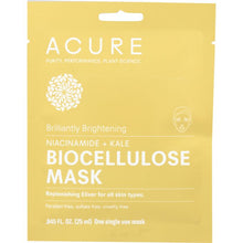 Load image into Gallery viewer, ACURE: Mask Biocellulose Brightening, 1 ea
