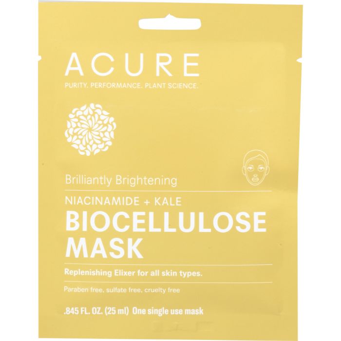 ACURE: Mask Biocellulose Brightening, 1 ea