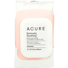 Load image into Gallery viewer, ACURE: Soothing Micellar Water Cleansing Towelettes, 30 Towelletes
