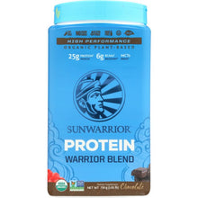 Load image into Gallery viewer, SUNWARRIOR: Warrior Blend Protein Powder Chocolate, 750 gm
