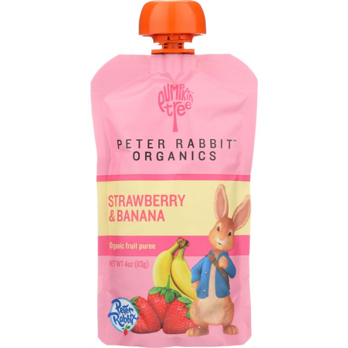 PETER RABBIT: Baby Strawberry Banana Organic, 4 oz