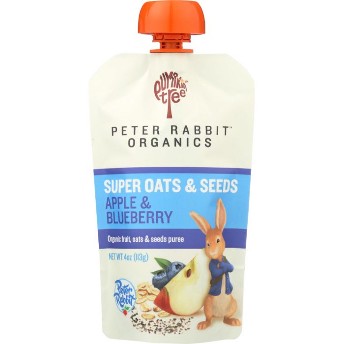 PETER RABBIT: Baby Food Apple Blueberry, 4 oz