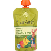 Load image into Gallery viewer, PETER RABBIT ORGANICS: Banana, Mango, Broccoli &amp; Kale Fruit &amp; Vegetable Puree, 4.4 oz
