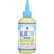 Load image into Gallery viewer, BLUE TOP BRAND: Creamy Hot Sauce Lime Jalapeno, 9 oz
