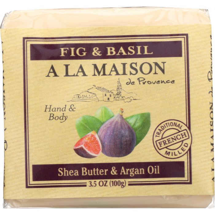 A LA MAISON DE PROVENCE: Mini Soap Bar Fig & Basil, 3.5 oz