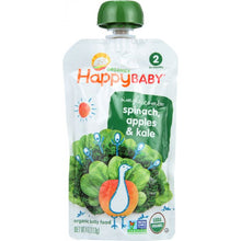 Load image into Gallery viewer, HAPPY BABY: Simple Combos Apples, Spinach &amp; Kale 4 OZ
