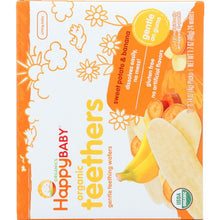 Load image into Gallery viewer, HAPPY BABY: Gentle Teething Wafers Banana &amp; Sweet Potato Org, 1.7 oz
