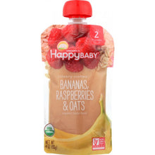 Load image into Gallery viewer, HAPPY BABY: S2 Banana Raspberry Oats Organic, 4 oz
