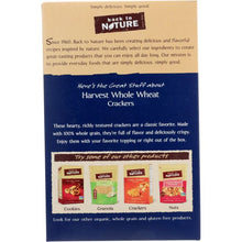 Load image into Gallery viewer, BACK TO NATURE: Harvest Whole Wheat Crackers, 8.5 oz
