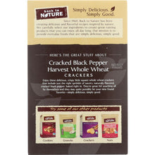 Load image into Gallery viewer, BACK TO NATURE: Cracked Black Pepper Harvest Whole Wheat Crackers, 8.5 oz
