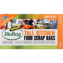 Load image into Gallery viewer, BIOBAG: Tall Kitchen 13 Gallon Food Scrap Bags, 12 pc
