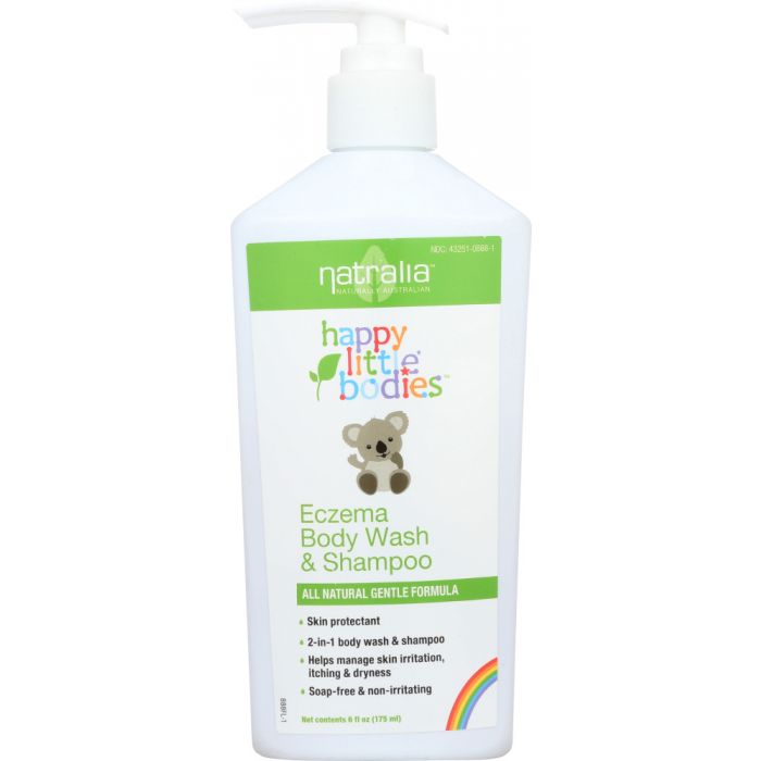 NATRALIA: Happy Little Bodies Eczema Body Wash & Shampoo, 6 oz