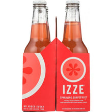 Load image into Gallery viewer, IZZE BEVERAGE: Sparkling Grapefruit  Juice 4 count (12 oz each), 48 oz
