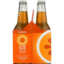 Load image into Gallery viewer, IZZE BEVERAGE: Sparkling Clementine Flavored Juice Beverage 4 count, 48 oz
