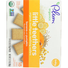 Load image into Gallery viewer, PLUM ORGANICS: Little Yums Organic Teething Wafers Pumpkin &amp; Banana 6 packs, 3 oz
