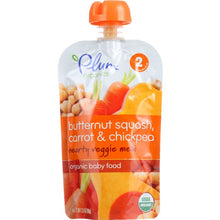 Load image into Gallery viewer, PLUM ORGANICS: Organic Baby Food Stage 2 Butternut Squash Carrot &amp; Chickpea, 3.5 oz
