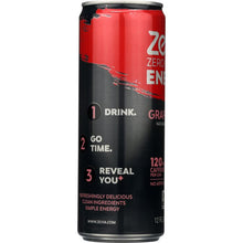 Load image into Gallery viewer, ZEVIA: Energy Grapefruit Zero Calorie, 12 oz
