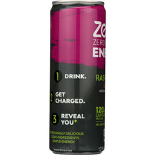 Load image into Gallery viewer, ZEVIA: Energy Raspberry Lime Zero Calorie, 12 oz
