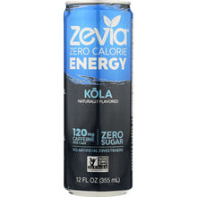 Load image into Gallery viewer, ZEVIA: Energy Kola Zero Calorie, 12 oz
