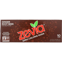 Load image into Gallery viewer, ZEVIA: Soda Ginger Root Beer 10 pk, 120 oz
