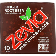 Load image into Gallery viewer, ZEVIA: Soda Ginger Root Beer 10 pk, 120 oz
