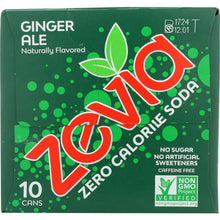 Load image into Gallery viewer, ZEVIA: Soda Ginger Ale 10 pk, 120 oz
