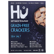 Load image into Gallery viewer, HU: Sea Salt Grain-Free Crackers, 4.25 oz
