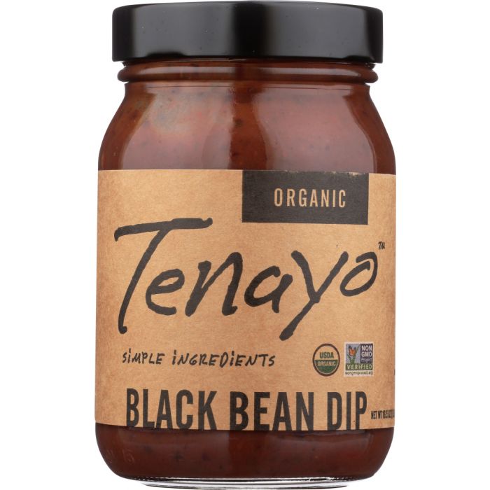 TENAYO: Dip Black Bean Organic, 16.5 oz