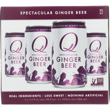 Load image into Gallery viewer, Q TONIC: Ginger Beer 4 Pack, 30 fo
