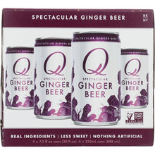 Load image into Gallery viewer, Q TONIC: Ginger Beer 4 Pack, 30 fo
