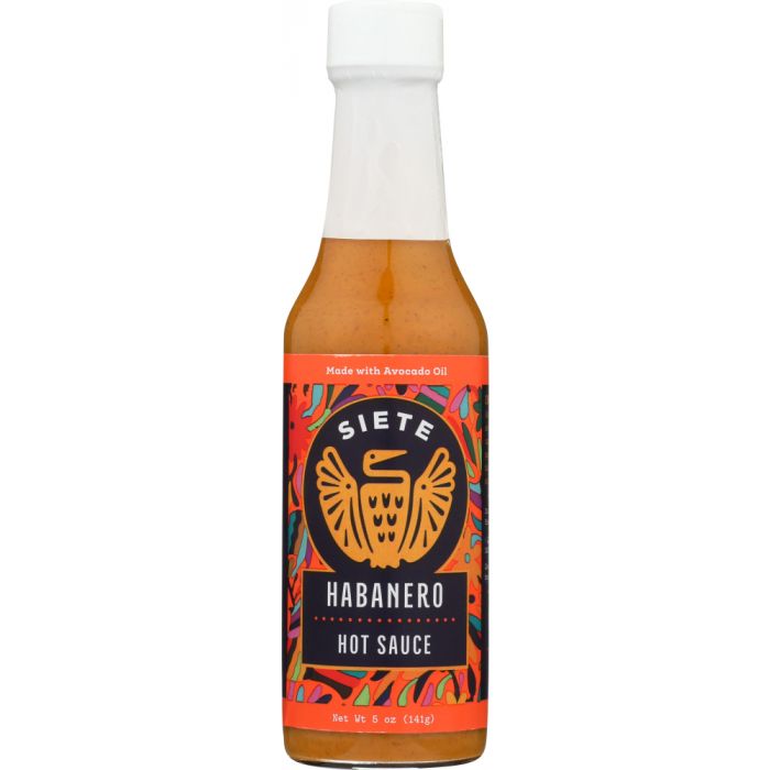 SIETE: Hot Habanero Sauce, 5 oz