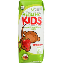 Load image into Gallery viewer, ORGAIN: Healthy Kids Organic Nutritional Shake Strawberry Gluten Free Non GMO Kosher, 8.25 oz
